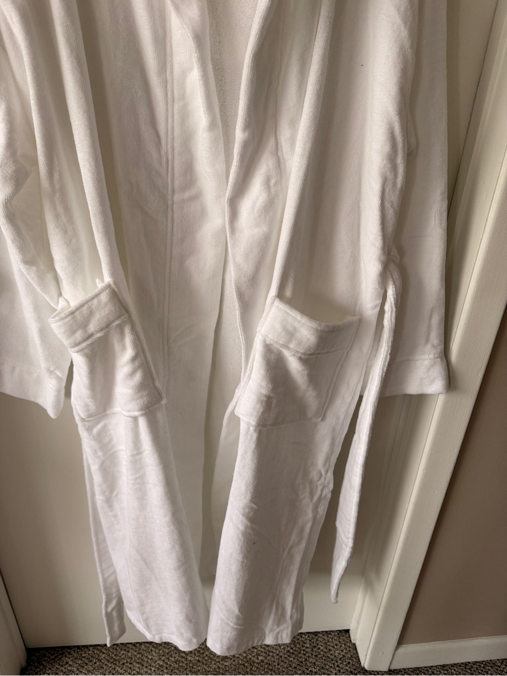 NWT Bikini Village Hooded Terry Robe White Size L/XL Spa Robe - Picture 5 of 5